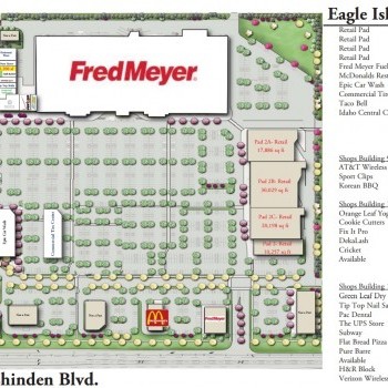 Plan of mall Eagle Island Marketplace