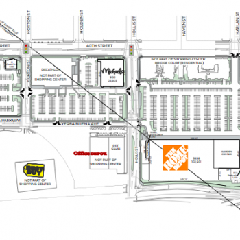 Plan of mall East Bay Bridge & Bridgecourt