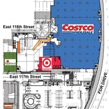 Plan of mall East River Plaza