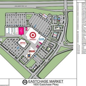 Plan of mall Eastchase Market