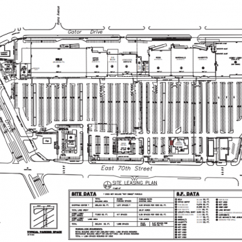 Plan of mall Eastgate Shopping Center - Shreveport