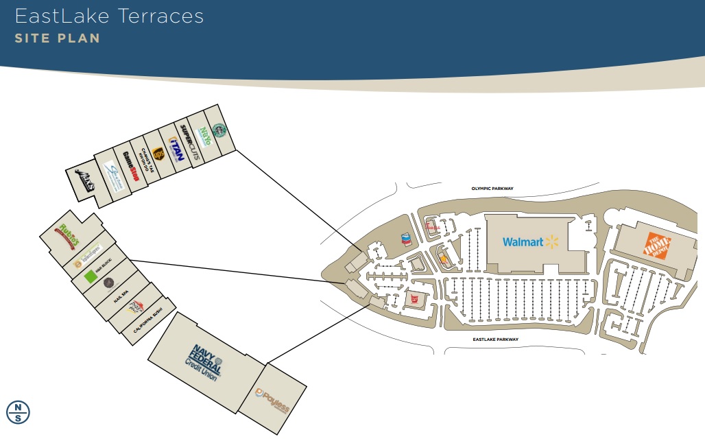 EastLake Terraces store list, hours, (location Chula Vista