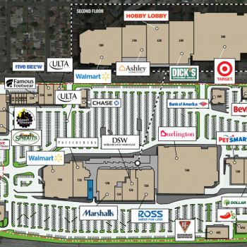 Plan of mall Eastland Center