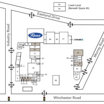 Plan of mall Eastland Shopping Center