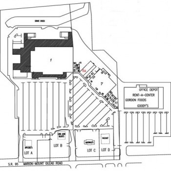 Plan of mall Eastland Towne Center