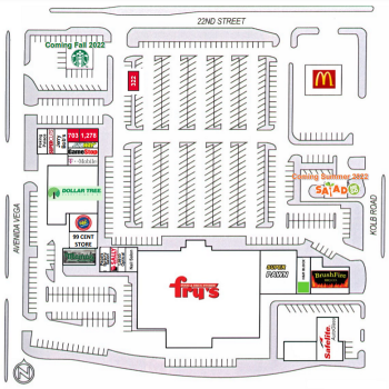 Plan of mall Eastpoint Marketplace