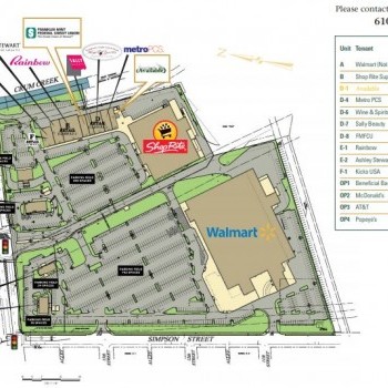 Plan of mall Eddystone Crossings