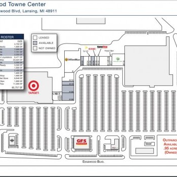 Plan of mall Edgewood Towne Center