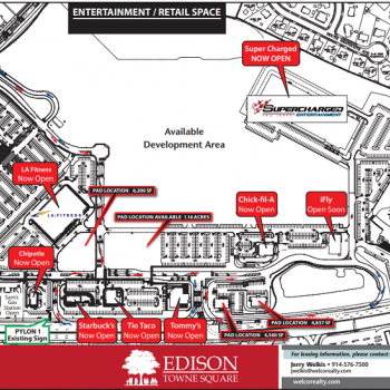 Plan of mall Edison Towne Square