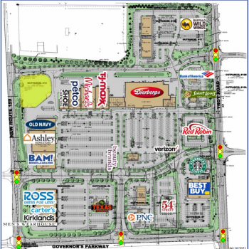 Plan of mall Edwardsville Crossing