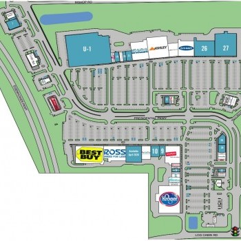 Plan of mall Eisenhower Crossing