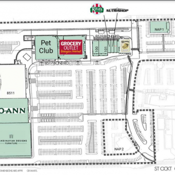 Plan of mall Elk Grove Marketplace