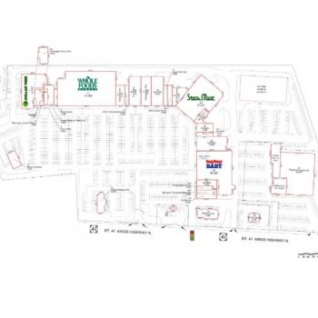 Plan of mall Ellisburg Circle Shopping Center