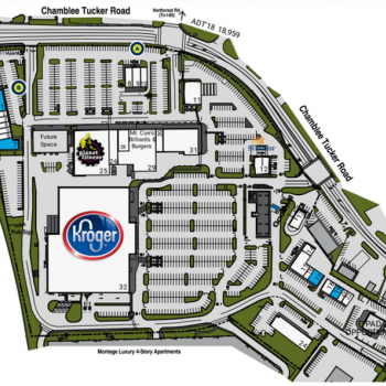 Plan of mall Embry Village Shopping Center