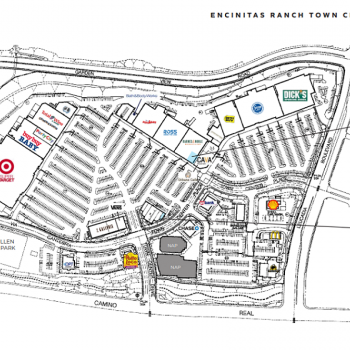 Plan of mall Encinitas Ranch Town Center