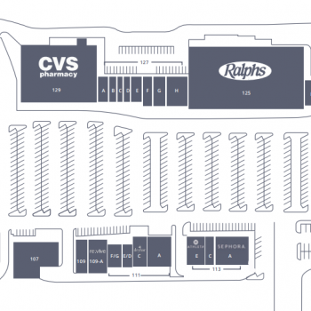 Plan of mall Encinitas Village Shopping Center