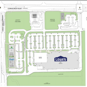 Plan of mall Estero Town Commons