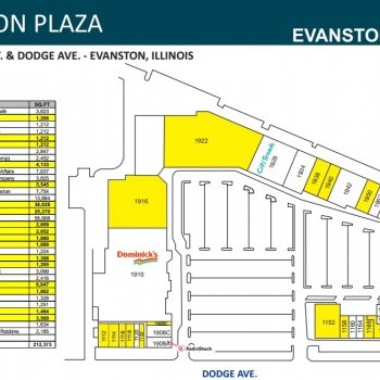 Plan of mall Evanston Plaza