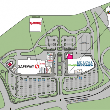 Plan of mall Fairfax Towne Center