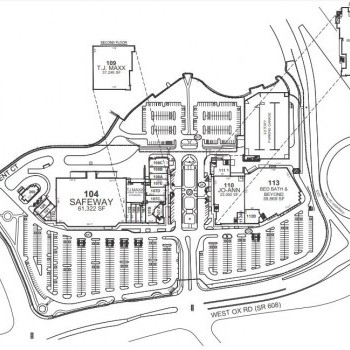 Plan of mall Fairfax Towne Center