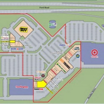 Plan of mall Fairlane Meadows