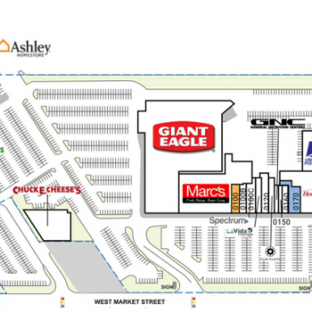 Plan of mall Fairlawn Town Centre