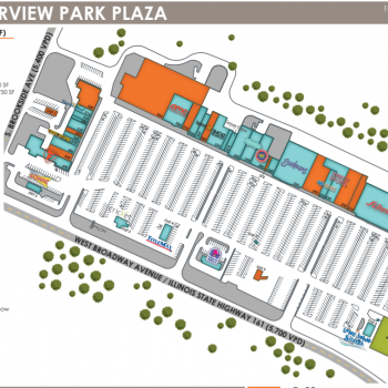 Plan of mall Fairview Park Plaza