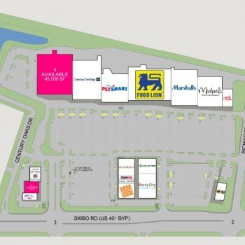 Plan of mall Fayetteville Pavilion