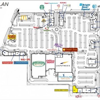 Plan of mall Federal Way Crossings