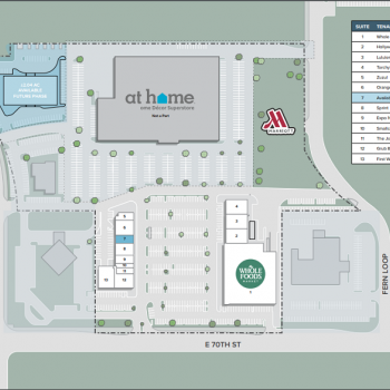 Plan of mall Fern Marketplace