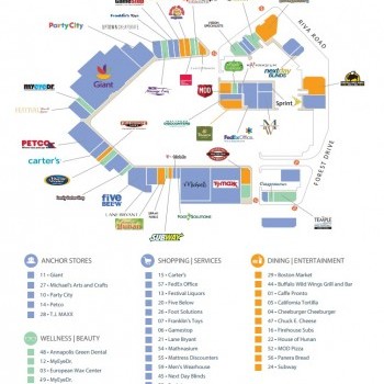 Plan of mall Festival at Riva