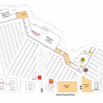 Plan of mall Festival Centre - North Charleston