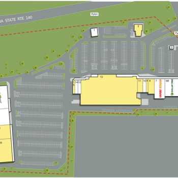 Plan of mall Fieldstone Marketplace