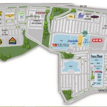 Plan of mall Fiesta Trails
