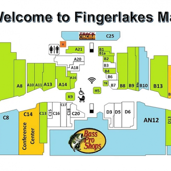 Plan of mall Fingerlakes Mall