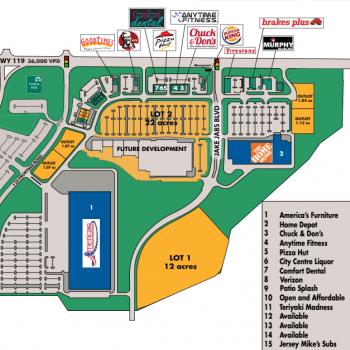 Plan of mall Firestone City Centre