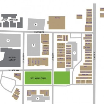 Plan of mall First & Main Hudson