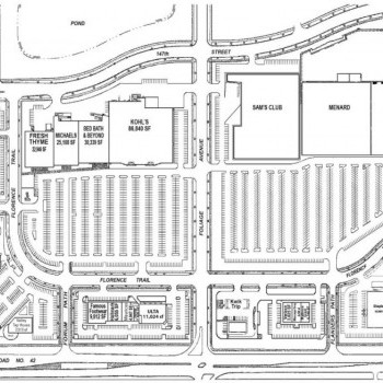 Plan of mall Fischer Market Place