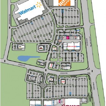 Plan of mall Flatacres MarketCenter