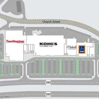 Plan of mall Flemington Marketplace