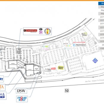 Plan of mall Folsom Gateway