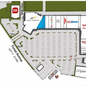 Plan of mall Forest Avenue Shopping Center