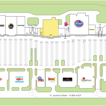 Plan of mall Forrest Gallery Shopping Center