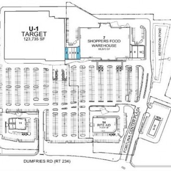 Plan of mall Fortuna Center Plaza