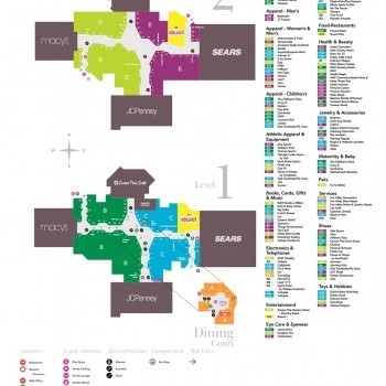 Plan of mall Fox Valley Mall