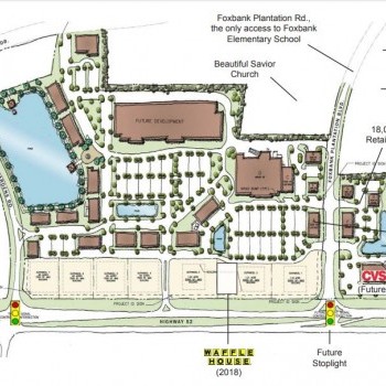 Plan of mall Foxbank Towne Center