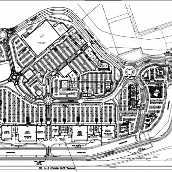 Plan of mall Fremaux Town Center