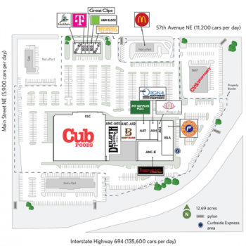 Plan of mall Fridley Market