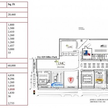 Plan of mall Fry-529 Retail Center
