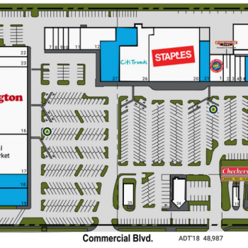 Plan of mall Ft. Lauderdale Plaza